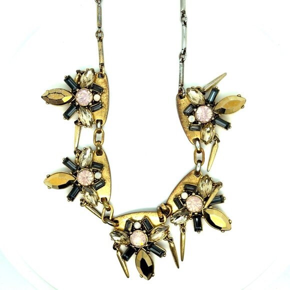 Jcrew Bee Style Rhinestones Statement Necklace - Picture 2 of 8